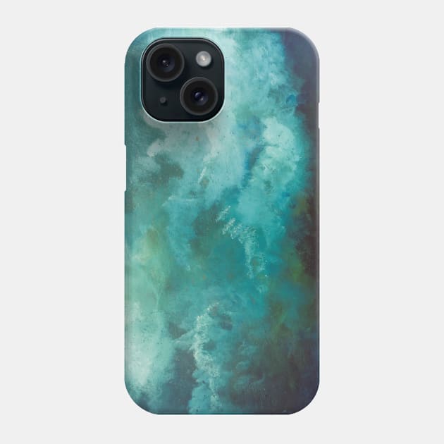 Blue Texture Art Phone Case by BeCreativeHere