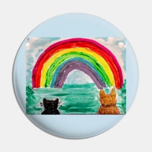 Bruce and Fluffy, "Somewhere over the rainbow"! Pin