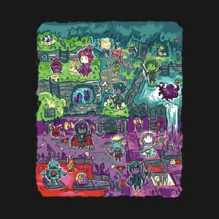 Video game level detailed RPG T-Shirt