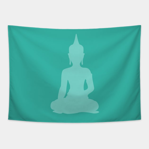 Pastel Mint Buddha Tapestry by XOOXOO