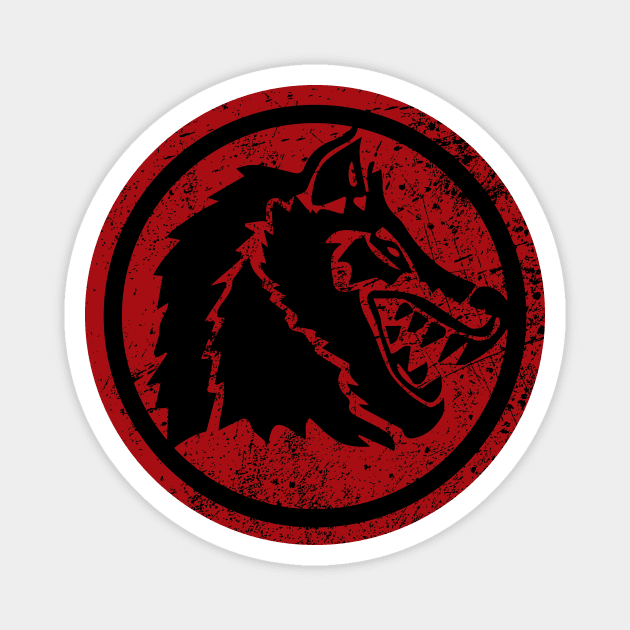 WolfBlood Logo (distressed) Magnet by WolfBlood7