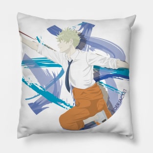 The Blue Painter Pillow