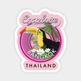 explore Bangkok indonesia travel logo Magnet