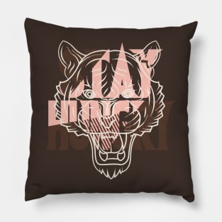 Stay Hungry Mocha Neapolitan Pillow