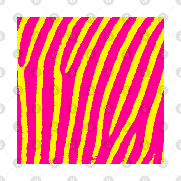 Zebra Print (Pink & Yellow) by BlakCircleGirl