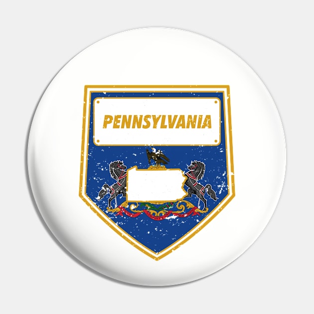 pennsylvania Pin by DeekayGrafx