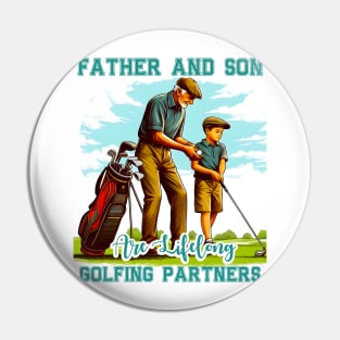 Funny Golf Father & Son Matching Bass Dady Dad Boys Pin