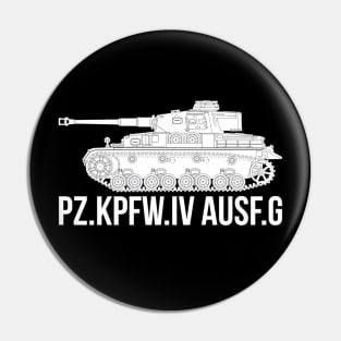 German WW2 Pz-IV Ausf . G tank Pin