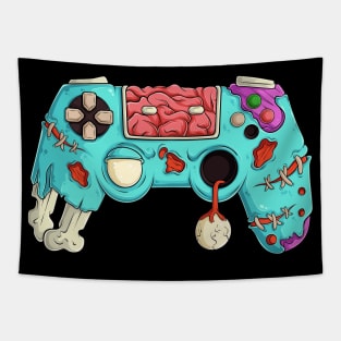 Video Games Gaming Gamer Halloween Zombie Controller Tapestry