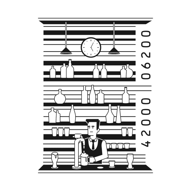 Bar code parody tee by Gammaray