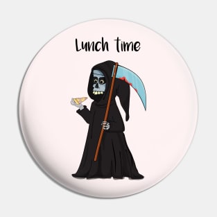 Death eating pizza Pin