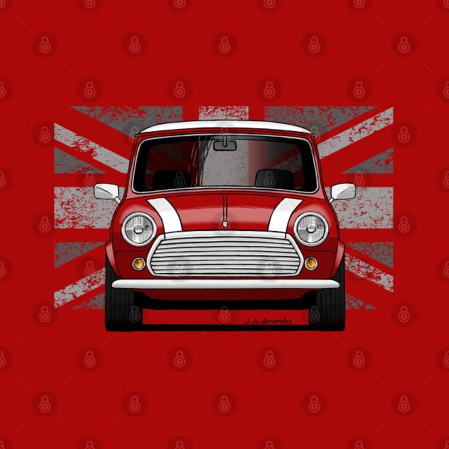 The coolest british car ever with Union Jack background by jaagdesign