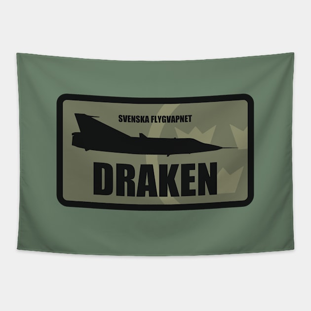 Draken Patch (subdued) Tapestry by TCP