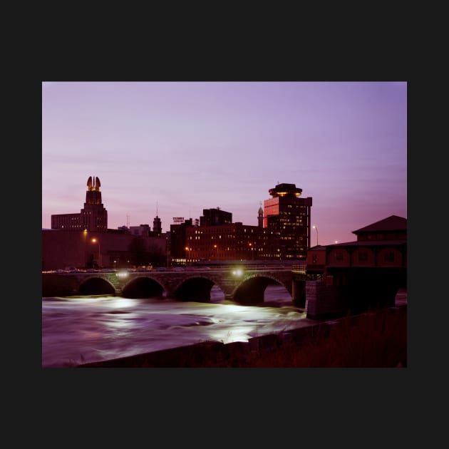 Rochester, NY at Twilight by wolftinz