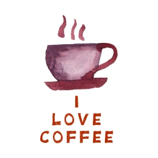 I love coffee. T-Shirt