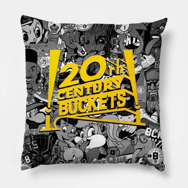 Bckts Cltr Basketball Pillow by BucketsCulture