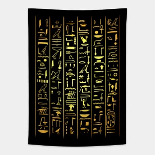 Hieroglyphic Letters Pharaohs Ancient Egypt Egyptology Gift Tapestry