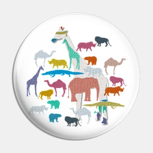 Day at the Safari Park Pattern Pin