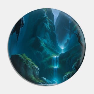 Shaengarne River Frosty Icewind Dale Waterfall Pin