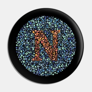 Letter N Ishihara Test Pin