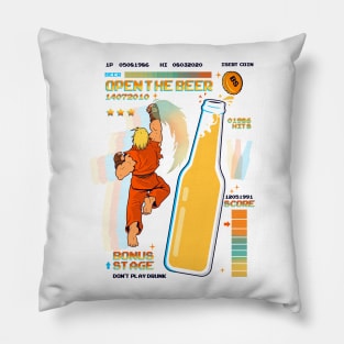 Open the beer Pillow