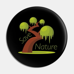 Save nature Pin