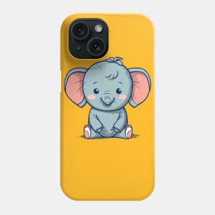 Happy baby elephant Phone Case