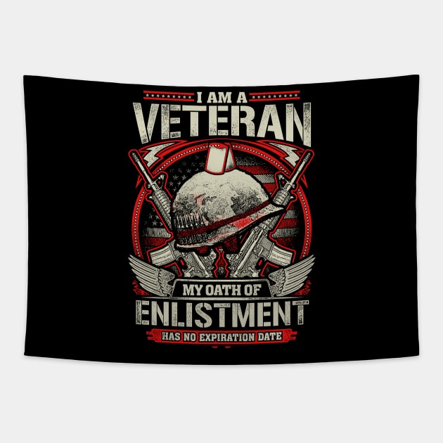 Veteran Oath Shirts Tapestry by Kibria1991