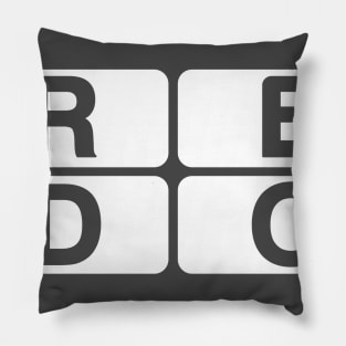 reDo - best motivational tshirt workout Pillow