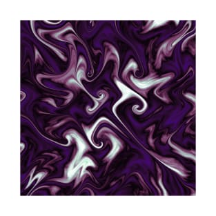 Purple Knarl   Fractal T-Shirt