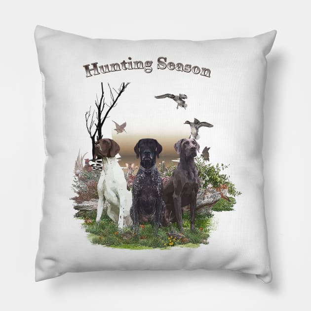 The German Shorthaired Pointer (GSP) Pillow by German Wirehaired Pointer 