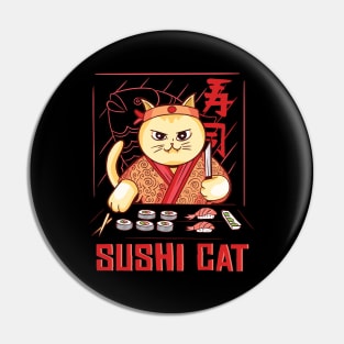 Sushi Cat Chef Pin