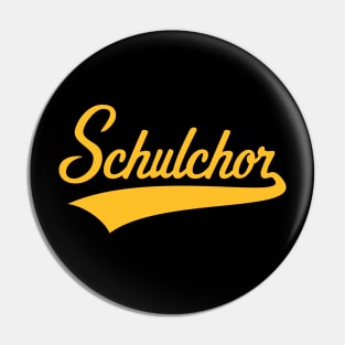 Schulchor (Chor / Musik / Schriftzug / Gold) Pin