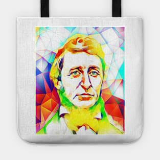 Henry David Thoreau Colourful Portrait | Henry David Thoreau Artwork 12 Tote