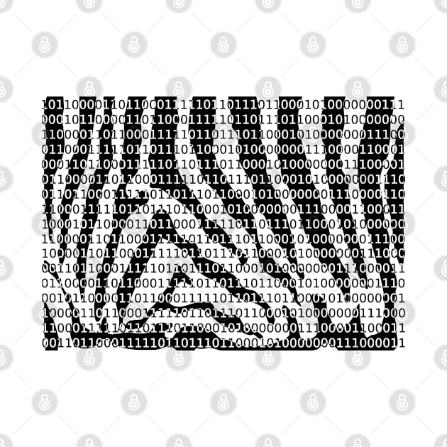 Zebra Pattern With Binary Code by Braznyc