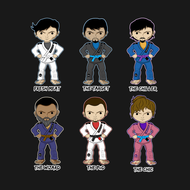 BJJ Characters by GuardUp