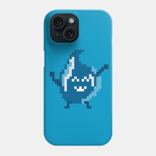 Pixel Art - Water Dance - blue Phone Case