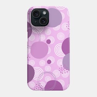 Purple Circles Design Phone Case