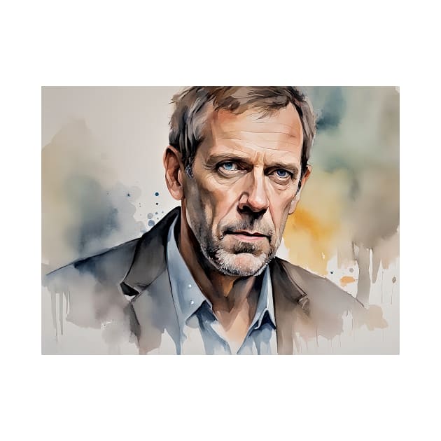 watercolors with Hugh Laurie by bogfl