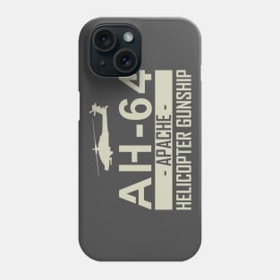 AH-64 Apache Helicopter Gunship Phone Case