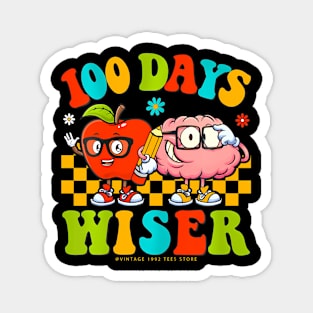 Happy 100Th Day Of School Retro Teachers Kids 100 Days Magnet