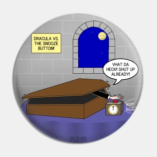 Dracula vs. the Snooze Button! Pin