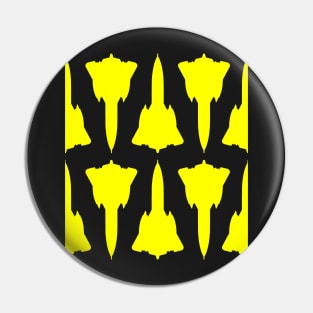 Lockheed SR-71 Blackbird - Yellow Pattern Design Pin