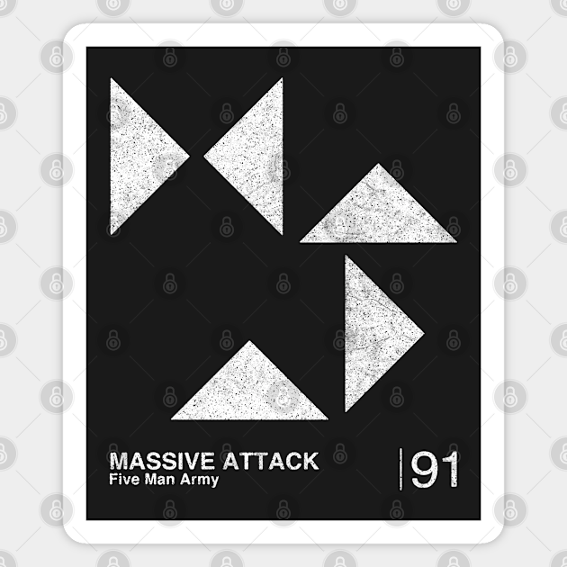 Five Man Army Minimalist Graphic Artwork Design Massive Attack Magnet Teepublic