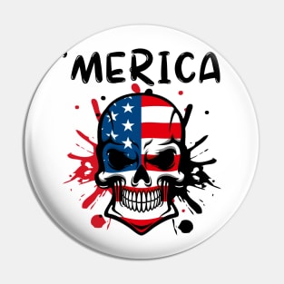 Lacrosse USA American Pin