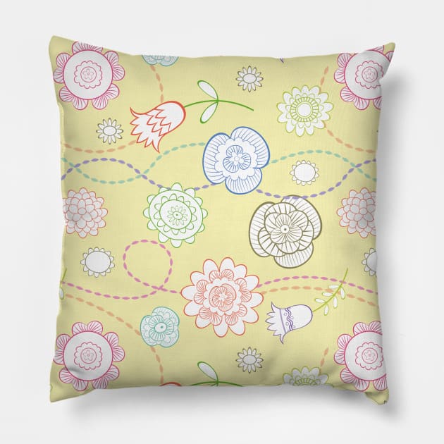 Retro Vintage 118 Pillow by RainerDesign