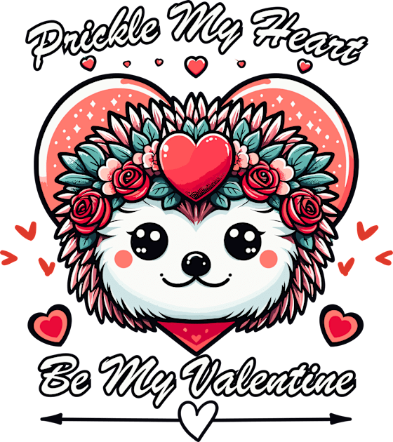 Prickle My Heart, Be My Valentine Kids T-Shirt by chems eddine