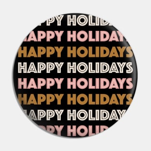 Happy Holidays (Highland) Pin