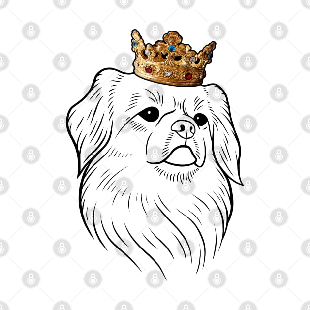 Tibetan Spaniel Dog King Queen Wearing Crown by millersye