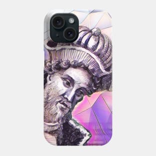 Dionysius of Halicarnassus Pink Portrait | Dionysius of Halicarnassus Artwork 8 Phone Case